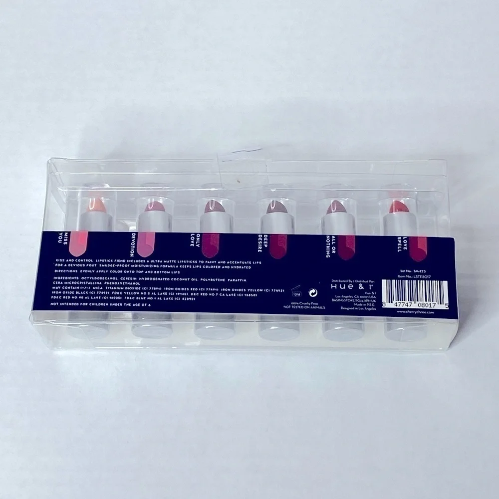 Cherry Chree Lipstick Fiend Set of 6 Vivacious Ultra Matte Lipsticks